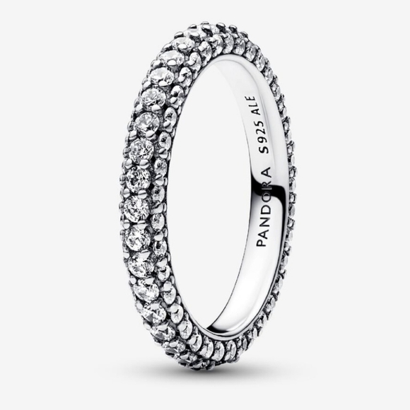 Pandora Timeless Pavé Single-row Ring Size 56 - Picture 1 of 6